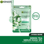 Buy Garnier Skin Naturals serum mask hydra bomb purifying & hydrating sheet mask Green tea  & hyaluron serum Sheet Mask (28 g) - Purplle