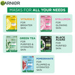 Buy Garnier Skin Naturals serum mask hydra bomb purifying & hydrating sheet mask Green tea  & hyaluron serum Sheet Mask (28 g) - Purplle