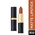 Buy L'Oreal Paris Color Riche Moist Matte Lipstick - Rock on Fire 302 (3.7 g) - Purplle