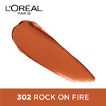 Buy L'Oreal Paris Color Riche Moist Matte Lipstick - Rock on Fire 302 (3.7 g) - Purplle