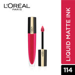 Buy L'Oreal Paris Rouge Signature Matte Liquid Lipstick,114 I represent - Purplle