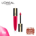 Buy L'Oreal Paris Rouge Signature Matte Liquid Lipstick,114 I represent - Purplle