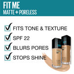 Buy Maybelline New York Fit Me Matte+Poreless Liquid Foundation Tube - Toffee 330 (18 ml) - Purplle