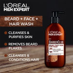 Buy L'Oreal Paris Men Expert Barber Club Beard + Face + Hair 3-In-1 Wash (200 ml) - Purplle