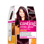 Buy L'Oreal Paris Casting Creme Gloss Hair Color, 316 Burgundy, 87.5g+72ml - Purplle