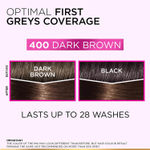 Buy L'Oreal Paris Casting Creme Gloss Hair Color With Glycolic Gloss Complex | Shade 400 - Dark Brown | 60ml + 40ml + 60g - Purplle