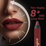 Buy Purplle Lip Crayon, Matte Mate, Maroon - From Me to My Gang 7 | Highly Pigmented | Smudgeproof | Transferproof | Lightweight | Long Lasting | Easy Application (2.8 g) - Purplle