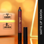 Buy Purplle Lip Crayon, Matte Mate, Maroon - From Me to My Gang 7 | Highly Pigmented | Smudgeproof | Transferproof | Lightweight | Long Lasting | Easy Application (2.8 g) - Purplle