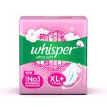 Buy Whisper Ultra Soft XL Plus Sanitary Pads, 7 Count - Purplle
