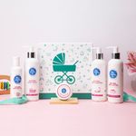 Buy The Moms Co. Baby Complete Care Ribbon Gift Box with Shampoo (200 ml), Lotion(200 ml), Body Wash (200 ml), Diaper rash cream (25 g) and Massage oil (100 ml) - Purplle