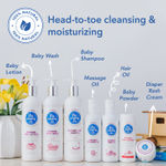 Buy The Moms Co. Baby Essentials Ribbon Gift Box with Shampoo (200 ml), Diaper rash cream (25 g), Body Wash (200 ml) and Massage oil (100 ml) - Purplle
