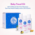 Buy The Moms Co. Travel Kit For Baby with Shampoo (30 ml), Wash (30 ml)and Lotion (30 ml) - Purplle