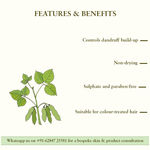 Buy Just Herbs Dandruff Control Ayurvedic Soya Protein Shampoo (200 ml) - Purplle
