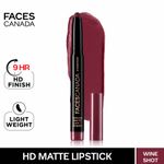 Buy Faces Canada Ultime Pro HD Intense Matte Lips + Primer - Wine Shot (1.4 g) - Purplle