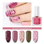 Buy BORN PRETTY Nail Art Stamping Polish Newly Sweet Style Manicure Plate Printing Varnish Candy Nail Stamp Lacquer (Pomegranate Red) (BP-AC01) (6 ml) - Purplle