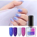 Buy BORN PRETTY Peel Off Thermal Nail Polish Champs Elysees Series Sunlight Sensitive Temperature Color Changing Nail Art Polish (CE01-Swan Lake) (6 ml) - Purplle