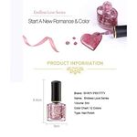 Buy BORN PRETTY Rose Gold Series Nail Polish Pink Glitter Sequins Nail Polish Shinny Nail Art Lacquer Varnish (Another Day) (BP-EL10) (6 ml) - Purplle