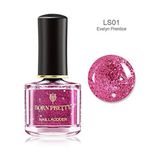 Buy BORN PRETTY Glitter Nail Polish Shimmer Sequins Peel Off Nail Art Polish Quick Dry Manicure Varnish DIY Nail Art Design (LS01-Evelyn Prentice) - Purplle