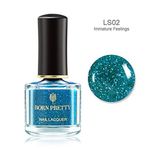 Buy BORN PRETTY Glitter Nail Polish Shimmer Sequins Peel Off Nail Art Polish Quick Dry Manicure Varnish DIY Nail Art Design (LS02-Immature Feelings) - Purplle