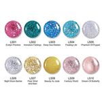 Buy BORN PRETTY Glitter Nail Polish Shimmer Sequins Peel Off Nail Art Polish Quick Dry Manicure Varnish DIY Nail Art Design (LS08-Beauty as Jade) - Purplle