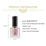 Buy BORN PRETTY Glitter Nail Polish Shimmer Sequins Peel Off Nail Art Polish Quick Dry Manicure Varnish DIY Nail Art Design (LS08-Beauty as Jade) - Purplle