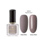 Buy BORN PRETTY Fur Glossy Purple Color Nail Polish Colorful Glitter Nail Art Varnish Manicure Design (MS02-Migratory Bird) - Purplle