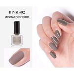 Buy BORN PRETTY Fur Glossy Purple Color Nail Polish Colorful Glitter Nail Art Varnish Manicure Design (MS02-Migratory Bird) - Purplle
