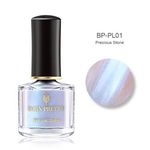 Buy BORN PRETTY Pearl in Lotus Series Nail Polish Shell Glimmer Nail Varnish Shinny Glitter Nail Art Lacquer Bling Nail Polish (PL01-Precious Stone) (6 ml) - Purplle
