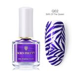 Buy BORN PRETTY Nail Art Stamping Polish Newly Sweet Style Manicure Plate Printing Varnish Candy Nail Stamp Lacquer (Birth of the Queen) (BP-Q02) (6 ml) - Purplle