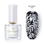 Buy BORN PRETTY Nail Art Stamping Polish Newly Sweet Style Manicure Plate Printing Varnish Candy Nail Stamp Lacquer (Pure White) (BP-WN04) (6 ml) - Purplle