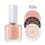 Buy BORN PRETTY Nail Art Stamping Polish Newly Sweet Style Manicure Plate Printing Varnish Candy Nail Stamp Lacquer (Coral Grapefruit) (BP-WT07) (6 ml) - Purplle