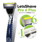 Buy LetsShave Pro 6 Plus Face & Body Razor - Pack of 1 - Purplle