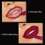 Buy Purplle Lip Crayon, Matte Mate, Red - From Never To Forever 1 (2.8 g) - Purplle