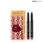 Buy Faces Canada HD Lipstick Duo Gift Box - Tea Rose + Wine Shot (2.8 g) - Purplle