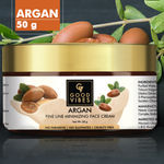 Buy Good Vibes Argan Fine Line Minimizing Face Cream | Anti-Ageing, Smoothening | No Parabens, No Sulphates, No Mineral Oil, No Animal Testing (50 gm) - Purplle