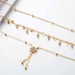 Buy Ferosh Stars Golden Charm 3 Pcs Anklet Set - Purplle