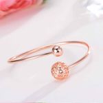 Buy Ferosh Alchemy Disco Ball Rose Gold Cuff - Purplle