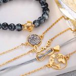 Buy Ferosh Feliciano WorldWide Infinity Love Golden 5 Bracelets Set - Purplle