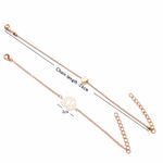 Buy Ferosh Lotus Love Golden Dual Bracelet Set - Purplle