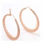 Buy Ferosh Alexina Copper Spiral Hoop Earrings - Purplle