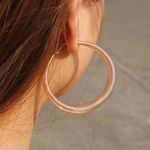 Buy Ferosh Alexina Copper Spiral Hoop Earrings - Purplle
