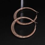 Buy Ferosh Alexina Copper Spiral Hoop Earrings - Purplle