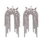 Buy Ferosh Almas Silver Diamond Earrings - Purplle