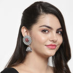 Buy Ferosh Neerja Pink Pearl Jhumka Earrings - Purplle