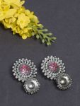 Buy Ferosh Neerja Pink Pearl Jhumka Earrings - Purplle
