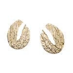 Buy Ferosh Stellan Crepe Golden Statement Earrings - Purplle