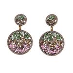 Buy Ferosh Siara Multi-Coloured Crystal Drop Earrings - Purplle