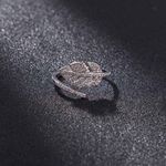 Buy Ferosh Amelia Leafy Silver Rhinestone Ring - Purplle