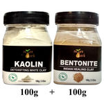 Buy NatureSack's Skin Detox Clays Combo (Pack of 2) Kaolin Clay 100g + Bentonite Clay 140g. For Face Masks Acne Blackheads Pigmentation Skin Repair Vitalizing & Renewal Of Skin - Purplle