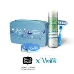 Buy Gillette Venus Regimen Kit - 1 Venus handle + 3 Refills + 1 Satin Care Sensitive Skin Gel - Purplle